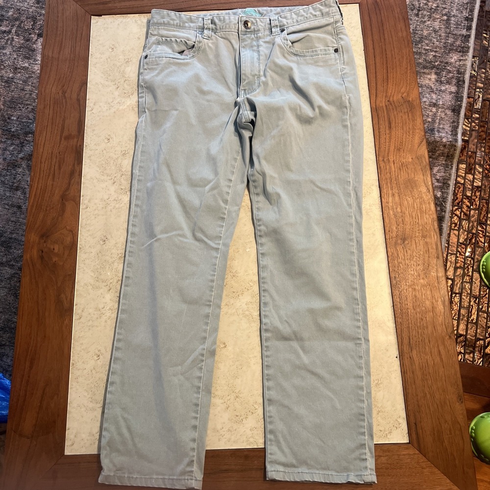 Tommy‎ Bahama Pants Mens 32x32 Flat Front Straight Leg Stretch Comfort Blue